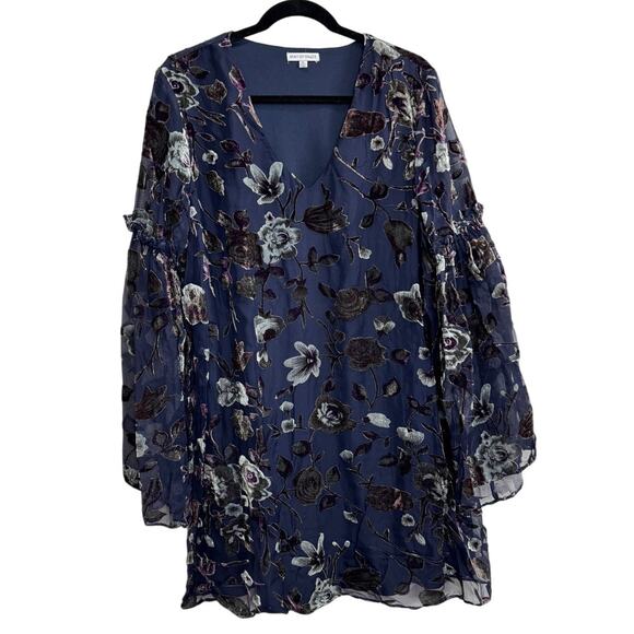 Floral Navy Midi Dress - Picture 1 of 14